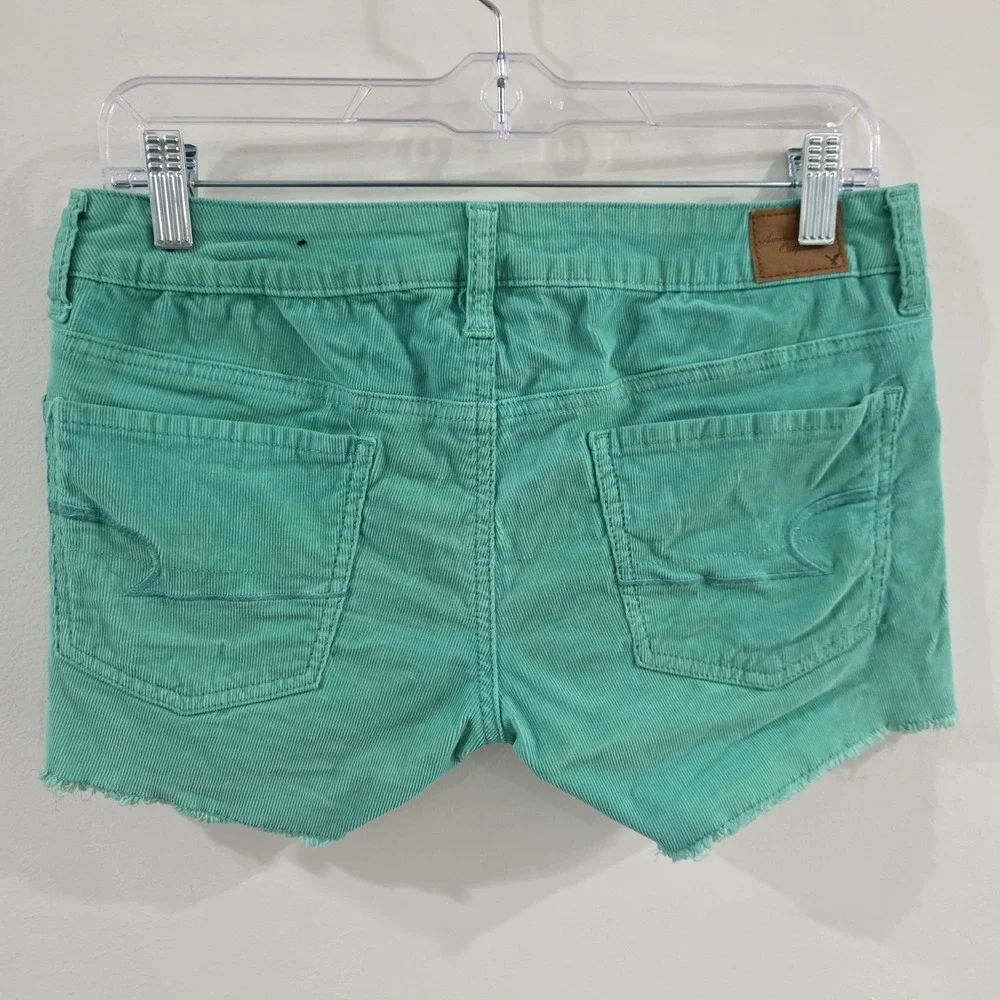 Y2K American Eagle Outfitters Micro Shorts Size 6 Corduroy Cut Offs Beach Summer